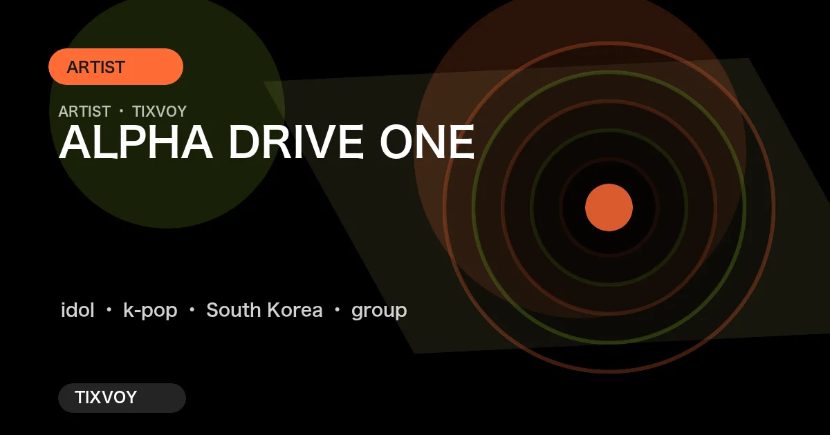 ALPHA DRIVE ONE 演唱会门票