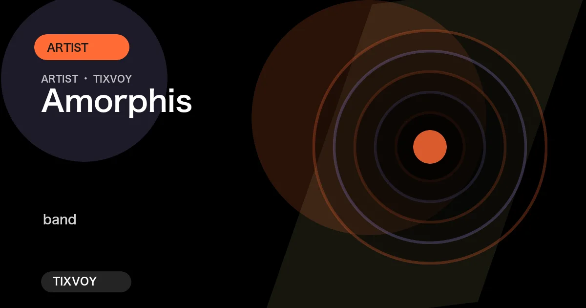 Amorphis Concert Tickets