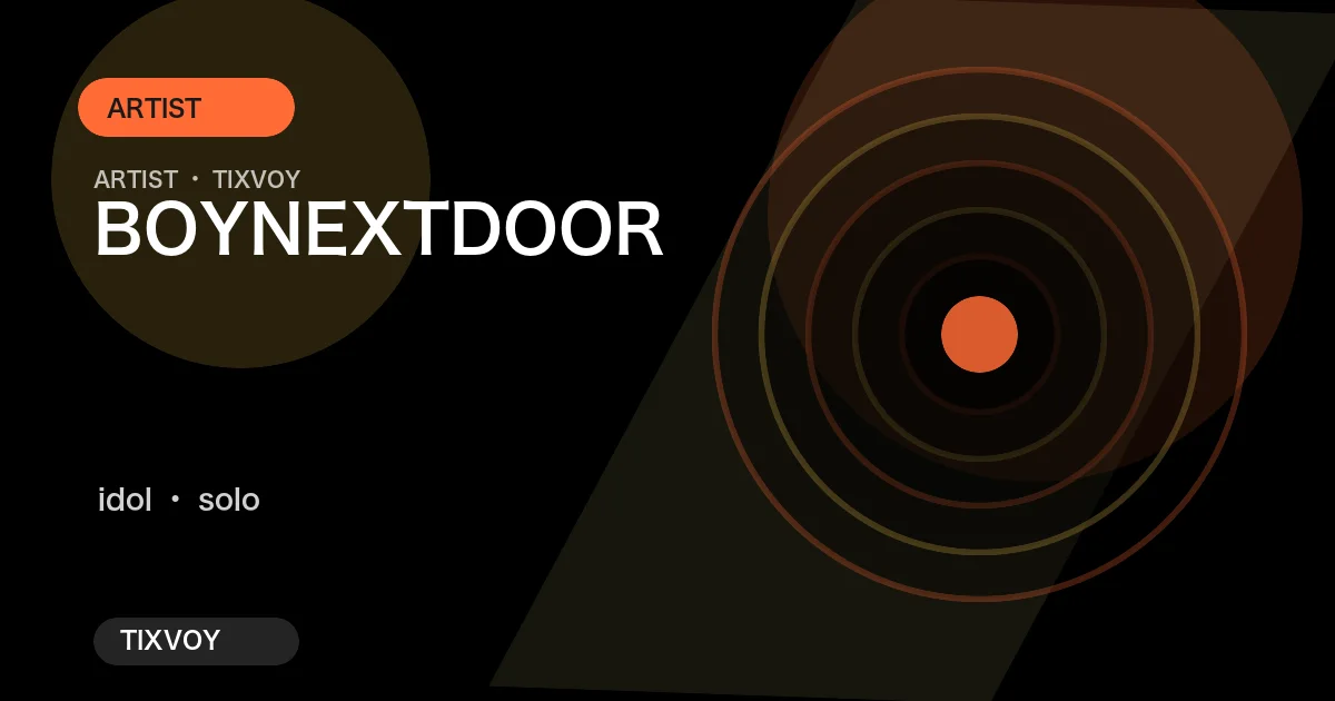 Boy Nextdoor 演唱会门票