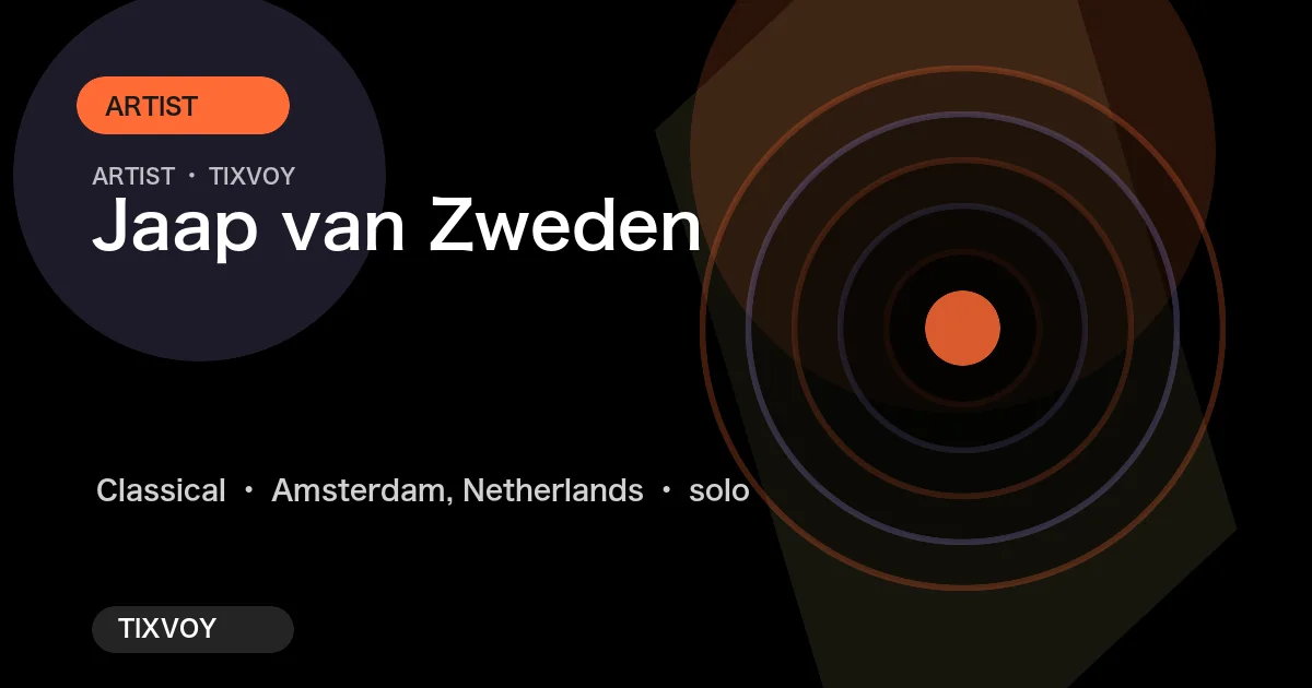 Jaap van Zweden Concert Tickets