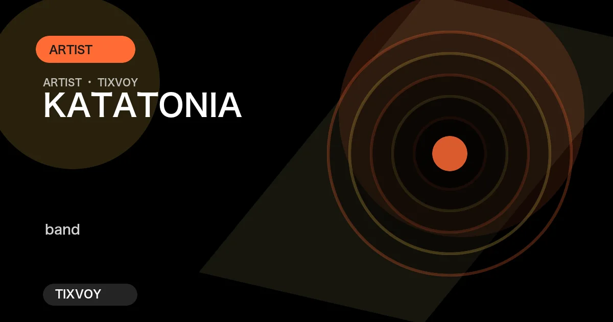 KATATONIA Concert Tickets