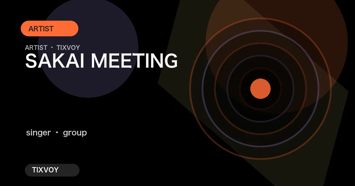 堺 MEETING 演唱会门票