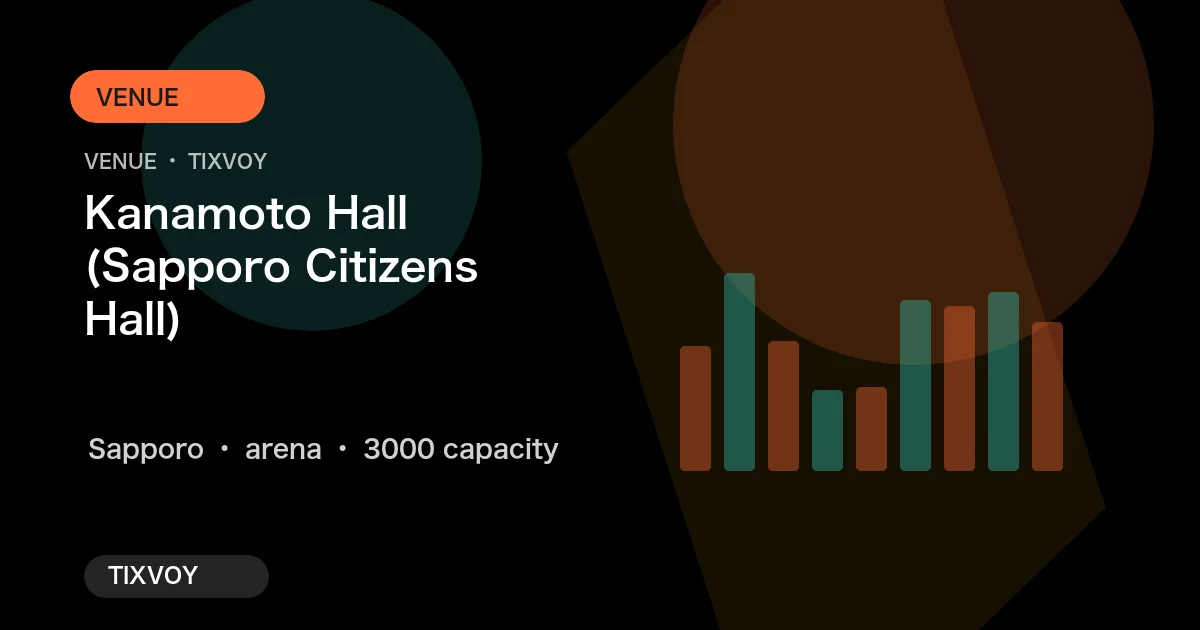 Photo of Kanamoto Hall Sapporo Citizens' Hall